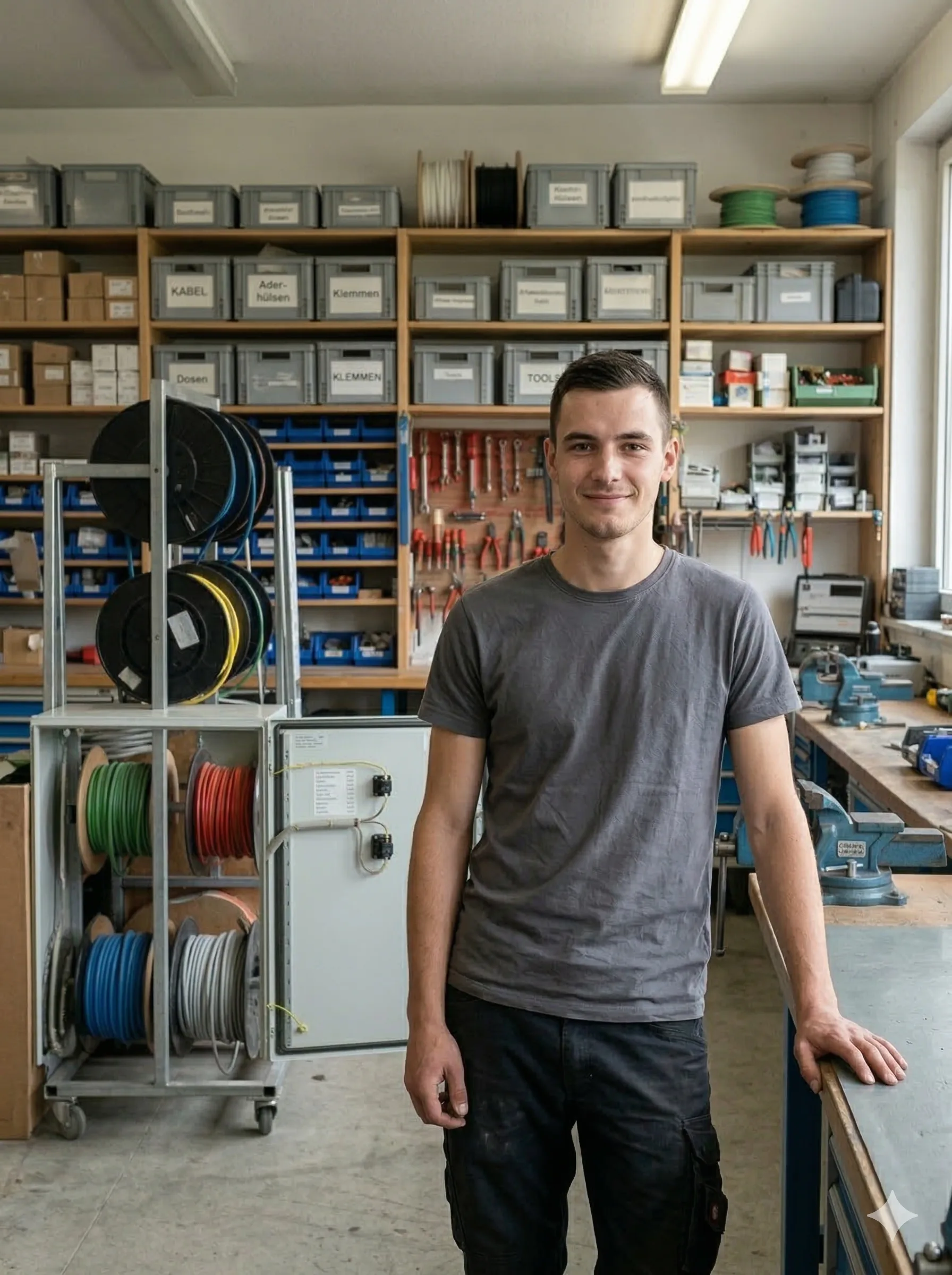 Tim Hoffmann, Auszubildender